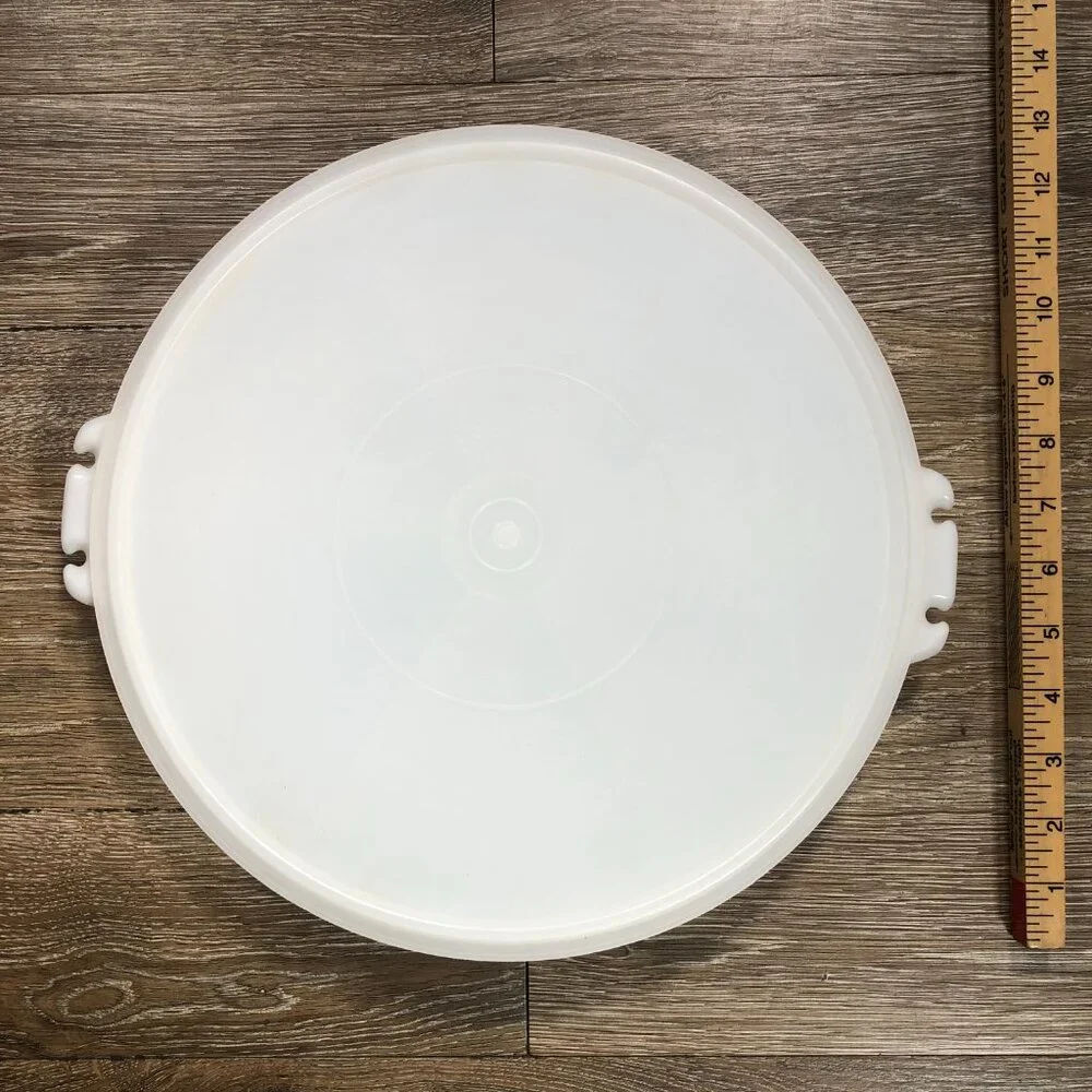 Vintage Tupperware 405-1 Party Susan Divided Relish Veggie Tray with Lid 224-16